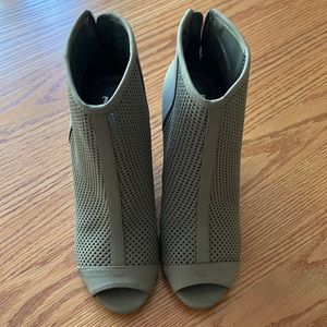 Juicy Couture Wedge Open Toed Bootie